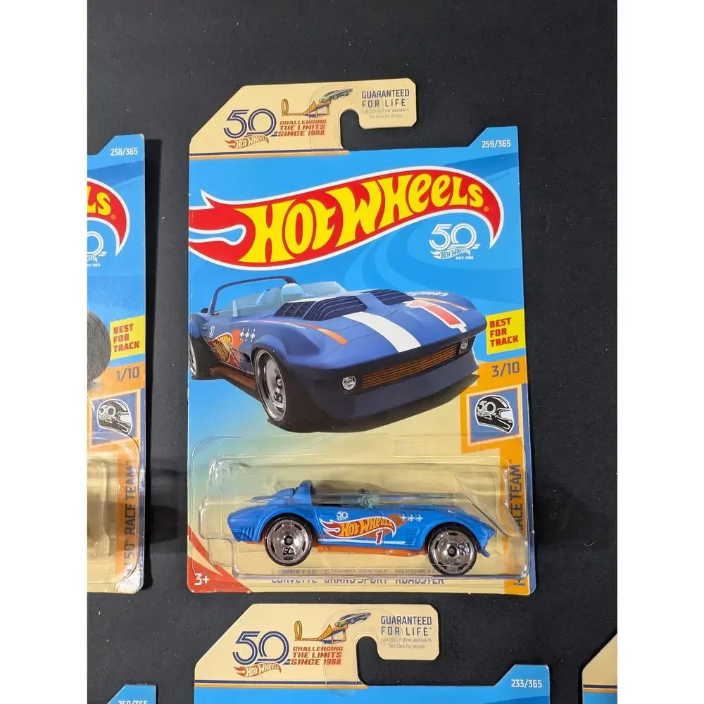 Hot Wheels 2018 HW 50th Race Team Lot of 5 Sealed Bone Shaker Corvette